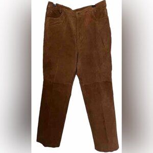 Chadwick’s 100% LEATHER VINTAGE straight Pants Pockets 45-0017-9 Size 14P‎
